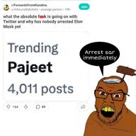 brown_skin elon_musk forwardsfromklandma_(reddit) india john_brown meta:tagme pajeet reddit total_pajeet_death twitter upscaled variant:feraljak // 1278x1278 // 139.5KB