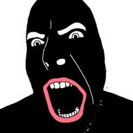 bald black_skin blackface negro open_mouth red_lips stubble variant:cobson white_background white_eyebrows // 721x720 // 23.1KB