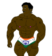 black_skin brown_skin buff flag:india indian jeet muscles nigger pajeet poopjeet standing subvariant:pajeetaryan variant:pajeetjak // 1494x1596 // 148.4KB