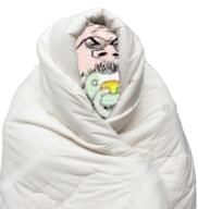 angry baby babyjak bald blanket comfy glasses low_quality pacifier punisher_face soyjak stubble variant:gapejak white_background // 1377x1453 // 1.4MB