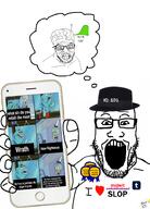 fedora iq midwit phone tumblr variant:feraljak variant:markiplier_soyjak // 2160x3000 // 2.7MB