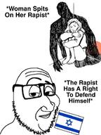 israel judaism meta:tagme rape rapist variant:smugjak // 696x928 // 92.8KB