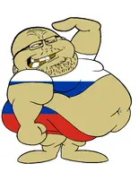 ags bald belly fat flag flag:russia foot forehead_lines full_body glasses mustache nose obese rotten_teeth salute smile stubble teeth teeth_showing variant:fattysden white_background // 1428x1765 // 597.1KB