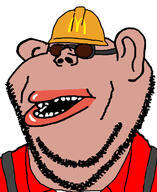 amerimutt brown_skin clothes ear engineer_(tf2) glasses hat lips mcdonalds subvariant:impish_amerimutt team_fortress_2 variant:impish_soyak_ears // 598x730 // 222.9KB