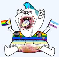 ack aids blood blue_hair boykissersilly_cat brown_teeth colored_hair crying diaper faggot fecal_matter flag furry homosexual map_(pedophile) map_pride mohawk monkeypox pedophile period protect_trans_kids red_eyes subvariant:pissbaby tongue variant:impish_soyak_ears yellow_teeth zoophile // 1680x1648 // 604.5KB