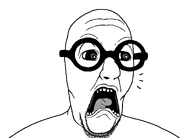 bald glasses lips open_mouth scared screaming shocked soyjak stubble subvariant:doctos teeth tongue transparent_background trend:doctos variant:slatejak // 1250x900 // 81.2KB