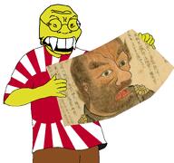 19th_century amerimutt drawing fangs flag:imperial_japan flag:japan glasses japan japanese_text nip open_mouth slant_eyes united_states variant:soykio_kid yellow_skin // 1596x1500 // 1.1MB