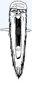 gape glasses open_mouth smile stubble variant:a24_slowburn_soyjak variant:impish_soyak_ears // 1031x3000 // 45.7KB