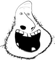 beard big_mouth big_nose fat monster soyjak stubble troll variant:boobson weird // 775x849 // 138.7KB