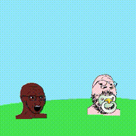 2soyjaks babyjak banana_split_ice_cream binky brown_skin brownocaust cacacaust flag:united_kingdom glasses laser nigger open_mouth orbital_cannon space stubble subvariant:mustached_gapejak variant:gapejak variant:soyak // 240x240 // 339.7KB