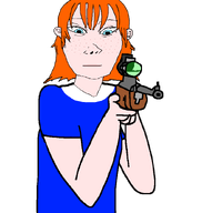 blue_eyes female freckles ginger ginger_hair gun holding_object holding_object_with_two_hands redhead rifle sniper_rifle subvariant:vlodette variant:vlodson white_skin // 800x842 // 22.5KB