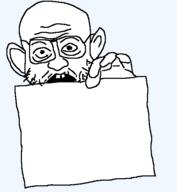 ear glasses hand holding_object open_mouth soyjak stubble variant:unknown // 500x543 // 8.2KB