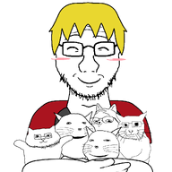 ^_^ blush closed_eyes closed_mouth cute glasses hand happy hugging nate smile stubble subvariant:gapecat subvariant:impish_meowjak subvariant:massjak subvariant:massmeowjak subvariant:soyak_front transparent_background variant:catjak variant:catjak_(alternate) variant:gapejak variant:impish_soyak_ears variant:soyak wholesome // 1087x1087 // 143.7KB