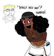 aryan beanie black_skin blue_eyes brown_eyes brown_shirt drawfag glasses medallion nintendo nintendo_switch subvariant:soyniqua tagme_clothes total_nigger_death tranny_artstyle variant:chudjak variant:soytan video_game wholesome yellow_hair // 424x445 // 22.3KB