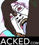 ack black_skin blacked bloodshot_eyes crying glasses kfc licking logo negro open_mouth pun purple_hair rope stubble suicide tattoo text tongue tranny transparent variant:bernd white_skin // 600x700 // 156.6KB