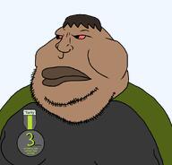 award badge bloodshot_eyes brap brapjak_farty brown_hair brown_lips brown_skin fart farty_user fartycuck fat green_clothes nate natejak obese remastered splinter splintercuck stubble trend:slopjak variant:meximutt vein // 888x849 // 18.7KB