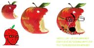 apple arrow art bloodshot_eyes crying drawfag drawgod drawing food fruit green_text microsoft_paint ms_paint object objectsoy reference variant:cryboy_soyjak variant:soyak // 1773x913 // 1.1MB