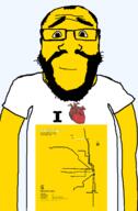 1925 1964 argyria arm balding beard calm chicago chicago_transit_authority closed_mouth clothes glasses hair happy heart i_heart illinois map public_transit smile soyjak subvariant:science_lover text torso train transparent_background united_states variant:markiplier_soyjak yellow_line_(cta) yellow_skin // 1602x2440 // 340.7KB