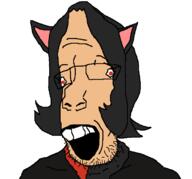 alunya anarcho-communism anime cat_ear catgirl clothes communism female glasses hair leftist leftypol open_mouth retard stubble teeth variant:parrotjak white_skin // 682x635 // 27.9KB