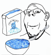 angry animated bald beard bowl cereal coal ear eating gem glasses mouth_open open_mouth smile spoon stubble subvariant:wholesome_soyjak variant:gapejak white_background // 497x530 // 1.1MB