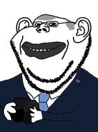 clothes coal eating flag:australia hair necktie scott_morrison smile suit variant:impish_soyak_ears // 370x500 // 111.9KB