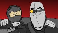 2soyjaks armor clothes engineer_(madness_combat) eyebrows flashlight helmet madness_combat madness_project_nexus no_more_brother_wars red_sky soldat_(madness_combat) stubble variant:cobson variant:feraljak // 1920x1080 // 78.5KB