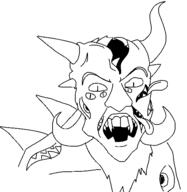 horn horror monster multiple_eyes soyjak variant:feraljak // 534x549 // 27.4KB