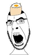 egg glasses looking_at_you open_mouth soyjak stubble variant:cobson // 775x1146 // 57.6KB