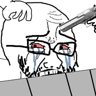 bait_and_switch concrete crying glasses gun pavement selfish_little_fuck smile stubble variant:cryboy_soyjak wholesome // 1080x1012 // 278.3KB