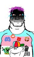 2soyjaks black_lives_matter blmfag cap child clothes discord ear flag glasses grin hair hat minecraft minecuck ominous pisscord purple_hair raised_fist_(symbol) reddit redditard roblox rococks smile soyjak stubble sweating team_faggots_zwei team_fortress_2 tranny variant:impish_soyak_ears variant:markiplier_soyjak // 800x1349 // 210.0KB