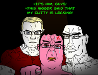 3soyjaks clitty_leakage crying hand leaking looking_at_you pointing pointing_at_viewer red_skin subvariant:a24_slowburn_chudjak subvariant:muscular_chud subvariant:perceptive_chud text variant:a24_slowburn_soyjak variant:chudjak // 796x615 // 276.4KB