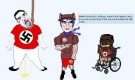 ack communism jimbo_(namefag) jimbo_(user) meta:namefags nazbol star_of_david subvariant:big-boy subvariant:patrick subvariant:unbotheredchud swastika variant:chudjak white_skin // 2500x1500 // 694.2KB