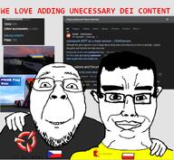 cd_projekt_red chud_troon_alliance closed_mouth cybperunk ear euro_truck_simulator_2 eyebrows flag:czechia flag:lgbt_pride_flag flag:poland flag:ukraine glasses google hair hand_on_shoulder pride scs_software smile steam_workshop stubble subvariant:chudjak_front text truck variant:bernd variant:chudjak // 834x768 // 217.6KB