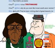 arab atheism award black_lives_matter bloodshot_eyes brown_hair brown_skin celtic comment cuck cuckold eyelashes fedora female feminism flag:ireland flag:pakistan flag:transgender_pride_flag glasses green_eyes in_this_house ireland irish_flag islam long_hair mick_(namefag) name_tag obsessed pakistan queen_of_spades science series:foidjaks series:muttverse speech_bubble_empty subvariant:euromutt subvariant:female_markiplier subvariant:mexiaryan template tranny trans transgender_flag transparent_background variant:markiplier_soyjak white_skin wrinkles // 892x776 // 279.4KB