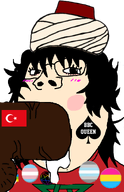 bbc black_cock blacked demiboy fez flag:demiboy flag:gay_pride_flag flag:morocco flag:pansexual_pride_flag flag:transgender_pride_flag glasses meta:namefags meta:self_insert morocco morostein_(user) pansexual pooner satanism smile soyjak subvariant:wholesome_soyjak teeth tranny trans transparent_background troon turkish_flag variant:gapejak white_skin // 600x930 // 146.7KB