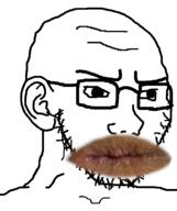 anus coinslot concerned ear glasses lips nikocado_avocado nsfw soyjak stubble variant:soyak // 632x756 // 90.8KB