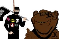 ack african_american batman flag:norway kratos norway punisher rage_(namefag) rope spawn tattoo thumbs_up variant:chudjak variant:impish_soyak_ears whiteboi // 1509x1019 // 313.5KB