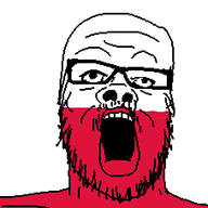 country flag flag:poland glasses open_mouth poland polish soyjak stubble variant:a24_slowburn_soyjak // 454x520 // 7.5KB