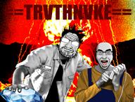 2soyjaks arm closed_mouth clothes detonator doctor explosion gem glasses glowing_glasses hair hand holding_gem holding_object meta:tagme name_tag necktie nuclear op_is_a_retarded_lazy_faggot_for_not_tagging_his_own_shit open_mouth overalls redtext stubble subvariant:dr_soystein truth_nuke trvke variant:cobson variant:markiplier_soyjak vein // 3745x2853 // 3.9MB