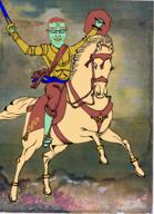 admin_thrembo alternate classical_art_parody glasses hinduism kali_yuga kalki red_hair subvariant:chudjak_front thrembo variant:chudjak white_eyes // 1386x1920 // 4.3MB