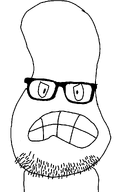 angry bald glasses meta:not_oc peanut sans sans_the_peanut stubble teeth teeth_showing variant:unknown // 676x1048 // 14.8KB