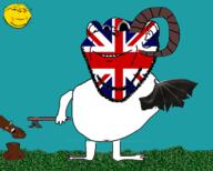 3soyjaks angry arm axe background beard british closed_mouth country ear flag flag:united_kingdom foot glasses grass hand holding_axe horn leg nature open_mouth sky smile soyjak stubble subvariant:wholesome_soyjak sun tree union_jack united_kingdom variant:feraljak variant:gapejak variant:impish_soyak_ears wing // 1200x965 // 581.5KB