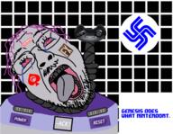 ack advertising bloodshot_eyes blue blue_eyes crying dead game_controller glasses grey grey_skin grid hanging heterochromia mario nazism noose open_mouth port power purple purple_eyes purple_hair queen_of_spades reset rope sega sega_genesis sega_mega_drive sega_virtua_processor_won_btw slogan soyjak spade stubble suicide super_famicom super_family_computer super_fx super_nintendo super_nintendo_entertainment_system swastika tattoo text tongue tranny variant:bernd video_game // 1440x1116 // 470.3KB