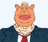 amerimutt aryan buff clothes donald_trump mutt orange_skin subvariant:chudjak_front subvariant:impish_amerimutt subvariant:meximutt_front3 subvariant:muscular_chud suit transparent_background trump_assassination_attempt variant:chudjak variant:impish_soyak_ears variant:meximutt white_skin // 1059x929 // 275.2KB