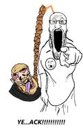3soyjaks ack angry antenna arm badge beard bloodshot_eyes clothes crying deformed ear glasses hair hand hanging nordic_chad open_mouth orange_eyes pointing pointing_at_viewer reddit rope soyjak stretched_mouth stubble subvariant:brunetto tongue tshirt variant:bernd variant:cobson variant:markiplier_soyjak white_skin yellow_hair // 859x1359 // 160.3KB