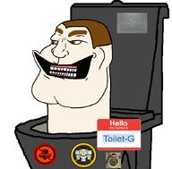 Toilet-G(user) astro_toilet brown_hair flag:skibidi_toilet gums male_07 orange_eyes self_insert skibidi skibidi_toilet smile soybooru subvariant:mexiaryan swastika teeth toilet variant:meximutt white_background // 886x872 // 93.2KB