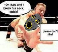 choke_hold glasses grey_skin headlock irl john_cena oh_my_god_she_is_so_attractive open_mouth soot soot_colors soyjak soyjak_party strangling stubble text variant:cobson wrestling wwe yellow_skin // 640x581 // 349.9KB