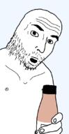 bottle hand holding_bottle holding_object holding_soylent nipple open_mouth plastic_bottle soy soyjak soylent soylent_(cacao) soylent_bottle stubble variant:unknown // 440x852 // 13.8KB