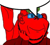 arm beetroot big_eyes broot feet_showing glasses hand hands_on_face happy leaf leg looking_up puppy_eyes red_skin smile speech_bubble speech_bubble_empty stubble variant:impish_soyak_ears // 828x750 // 314.8KB