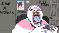 door makeup merge microphone nails open_mouth paxiti purple_hair tranny transgender_flag variant:bernd variant:isaac wings_of_redemption // 1280x720 // 277.4KB